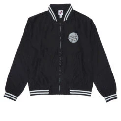 Santa Cruz Bond Bomber Jacket - Black/White Stripe Rib