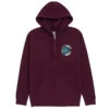 Santa Cruz Wave Dot Zip Hoodie - Maroon/Tan/Teal 2 Santa Cruz Wave Dot Zip Hoodie - Maroon/Tan/Teal -DADDIES Skate Gear 193172558940 1