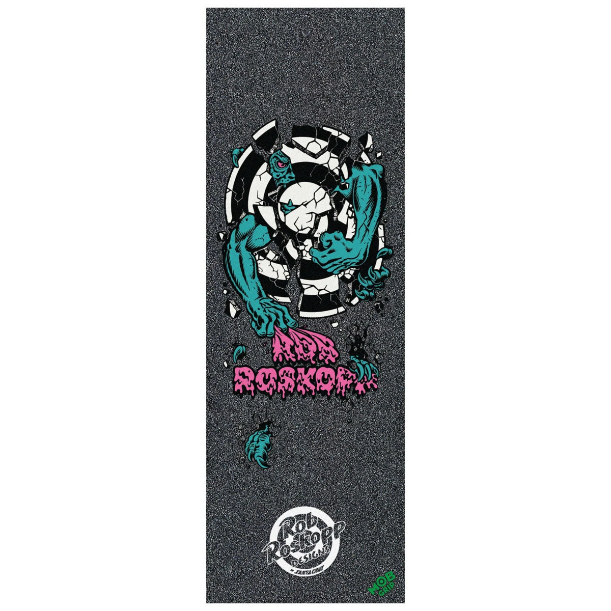 Mob X Santa Cruz Roskopp 3 11" Grip Tape - Black/Multi 3 Mob X Santa Cruz Roskopp 3 11" Grip Tape - Black/Multi
