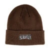 Creature Logo Outline Long Shoreman Beanie - Dark Brown 1 Creature Logo Outline Long Shoreman Beanie - Dark Brown -DADDIES Skate Gear 193172566693 1