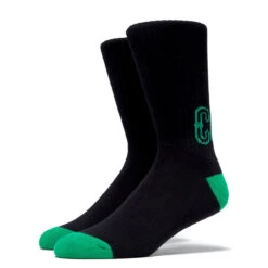 Creature Drop Out Crew Socks - Black