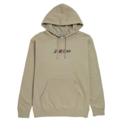 Santa Cruz Womens Love Script Center Hoodie - Cement