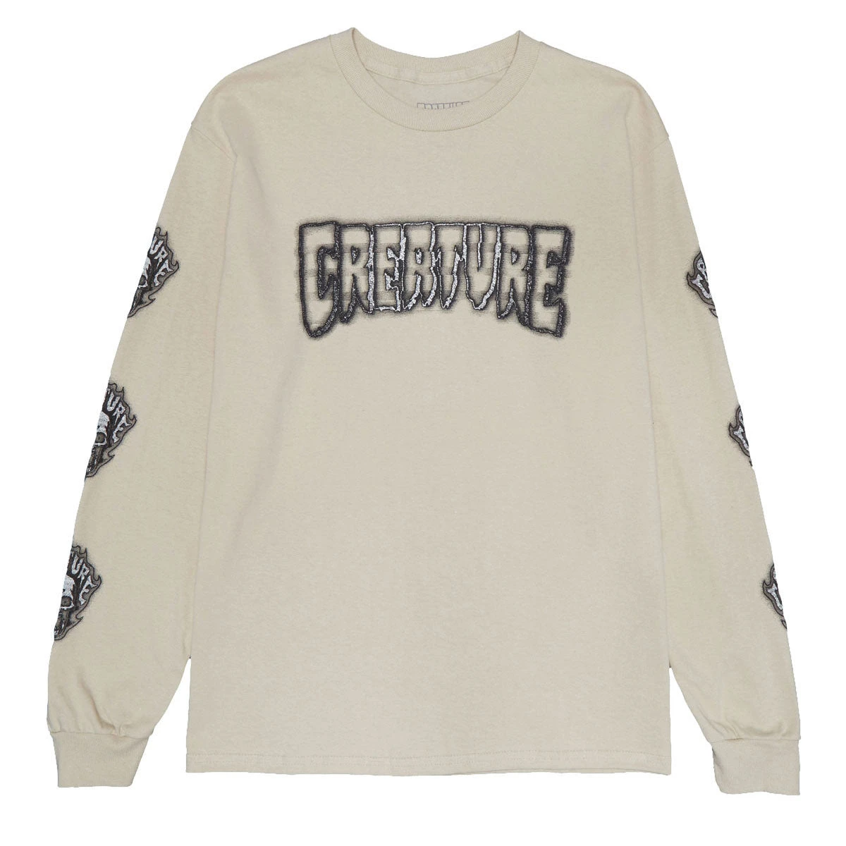 Creature Bonehead Glitch Long Sleeve T-Shirt - Sand 3 Creature Bonehead Glitch Long Sleeve T-Shirt - Sand