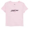 Santa Cruz Womens Love Script Center Cropped T-Shirt - Solid Pink Blend -DADDIES Skate Gear 193172570492 1