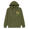 Creature Deadly Sands Zip Up Hoodie - Army 1 Creature Deadly Sands Zip Up Hoodie - Army -DADDIES Skate Gear 193172571475 1