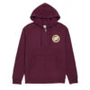 Santa Cruz Flamed MFG Dot Zip Up Hoodie - Maroon -DADDIES Skate Gear 193172572120 1