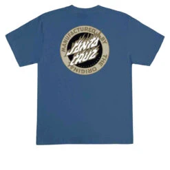 Santa Cruz Flamed MFG Dot T-Shirt - Blue Dusk