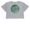 Santa Cruz Womens Tone Stamped Dot Cropped T-Shirt - Athletic Heather -DADDIES Skate Gear 193172575411 1
