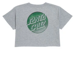 Santa Cruz Womens Tone Stamped Dot Cropped T-Shirt - Athletic Heather