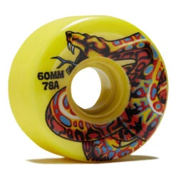 Slime Balls Jeff Kendall Snake OG Slime 78a Skateboard Wheels - Yellow - 60mm