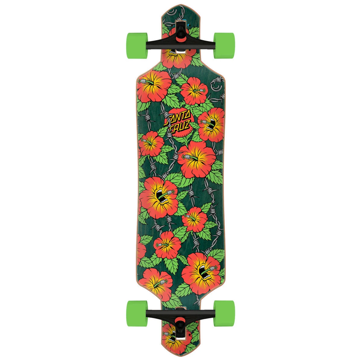 Santa Cruz Screaming Hibiscus 36" Drop-Thru Pre-Built Longboard Complete 3 Santa Cruz Screaming Hibiscus 36" Drop-Thru Pre-Built Longboard Complete