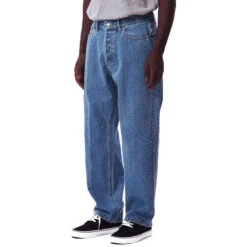 Obey Hardwork Denim Jeans - Light Indigo -DADDIES Skate Gear 193259609305 2