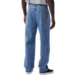 Obey Hardwork Denim Jeans - Light Indigo -DADDIES Skate Gear 193259609305 3