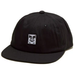 Obey Icon Patch Panel Strapback Hat - Black
