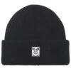 Obey Mid Icon Patch Cuff Beanie - Black -DADDIES Skate Gear 193259785429 1