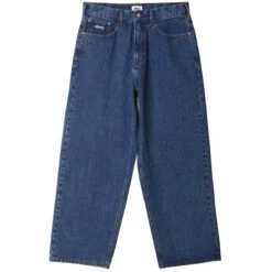 Obey Bigwig Baggy Denim Jeans - Stone Wash Indigo -DADDIES Skate Gear 193259837203 3