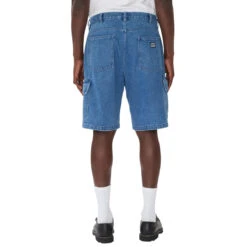 Obey Bigwig Baggy Denim Cargo Shorts - Light Indigo 11 Obey Bigwig Baggy Denim Cargo Shorts - Light Indigo -DADDIES Skate Gear 193259974038 5
