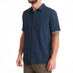 Roark Bless Up Shirt - Navy Plaid -DADDIES Skate Gear 193313279673 3