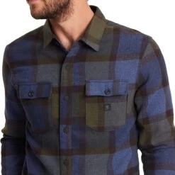 Roark Nordsman Long Sleeve Shirt - Navy Plaid 9 Roark Nordsman Long Sleeve Shirt - Navy Plaid -DADDIES Skate Gear 193313280624 3