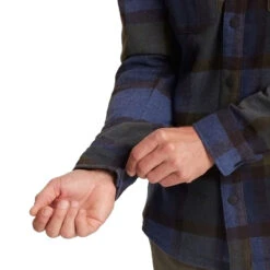 Roark Nordsman Long Sleeve Shirt - Navy Plaid 10 Roark Nordsman Long Sleeve Shirt - Navy Plaid -DADDIES Skate Gear 193313280624 4