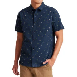 Roark Journey Shirt - Navy Dobby