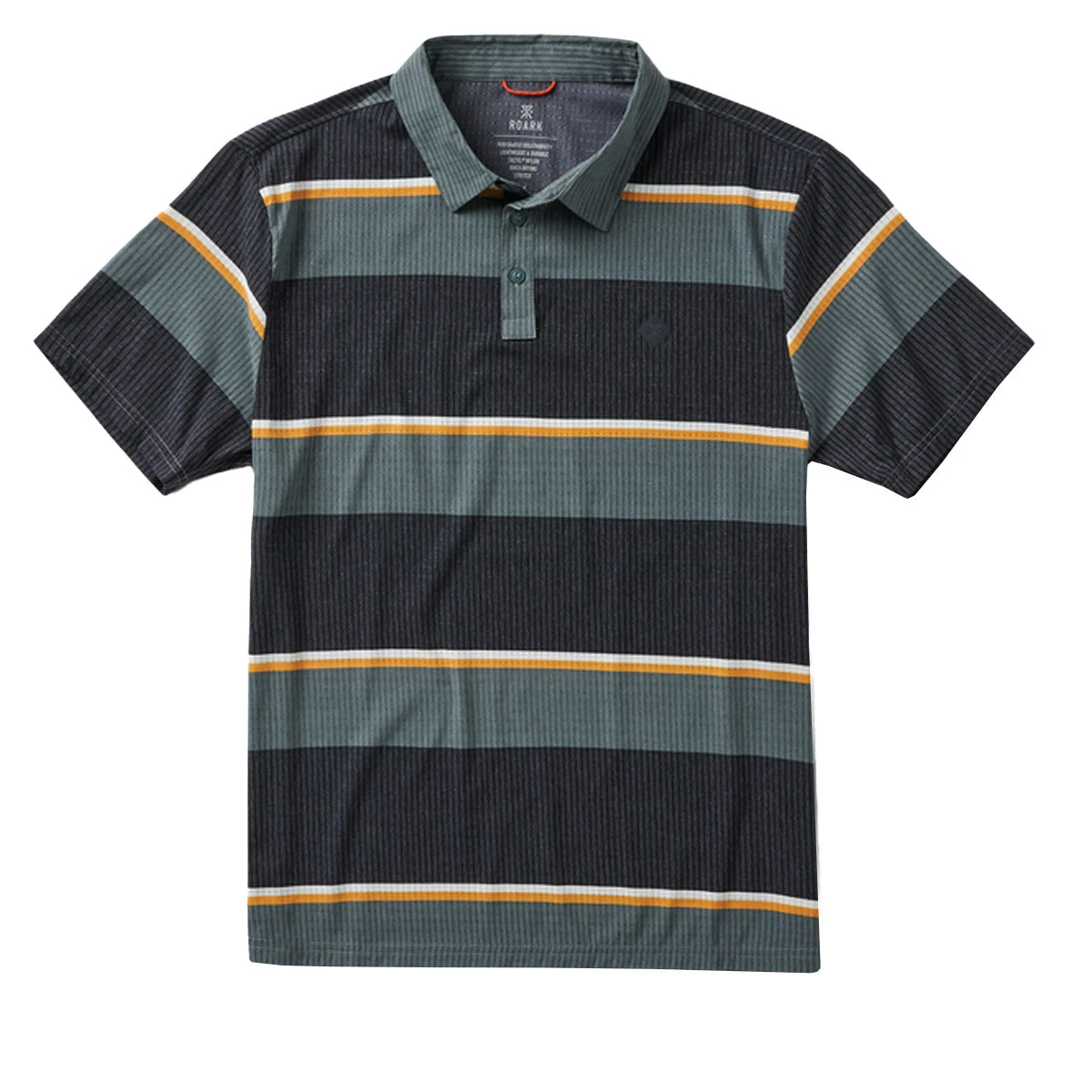 Roark Bless Up Polo Shirt - Forest Stripe 5 Roark Bless Up Polo Shirt - Forest Stripe - Image 3