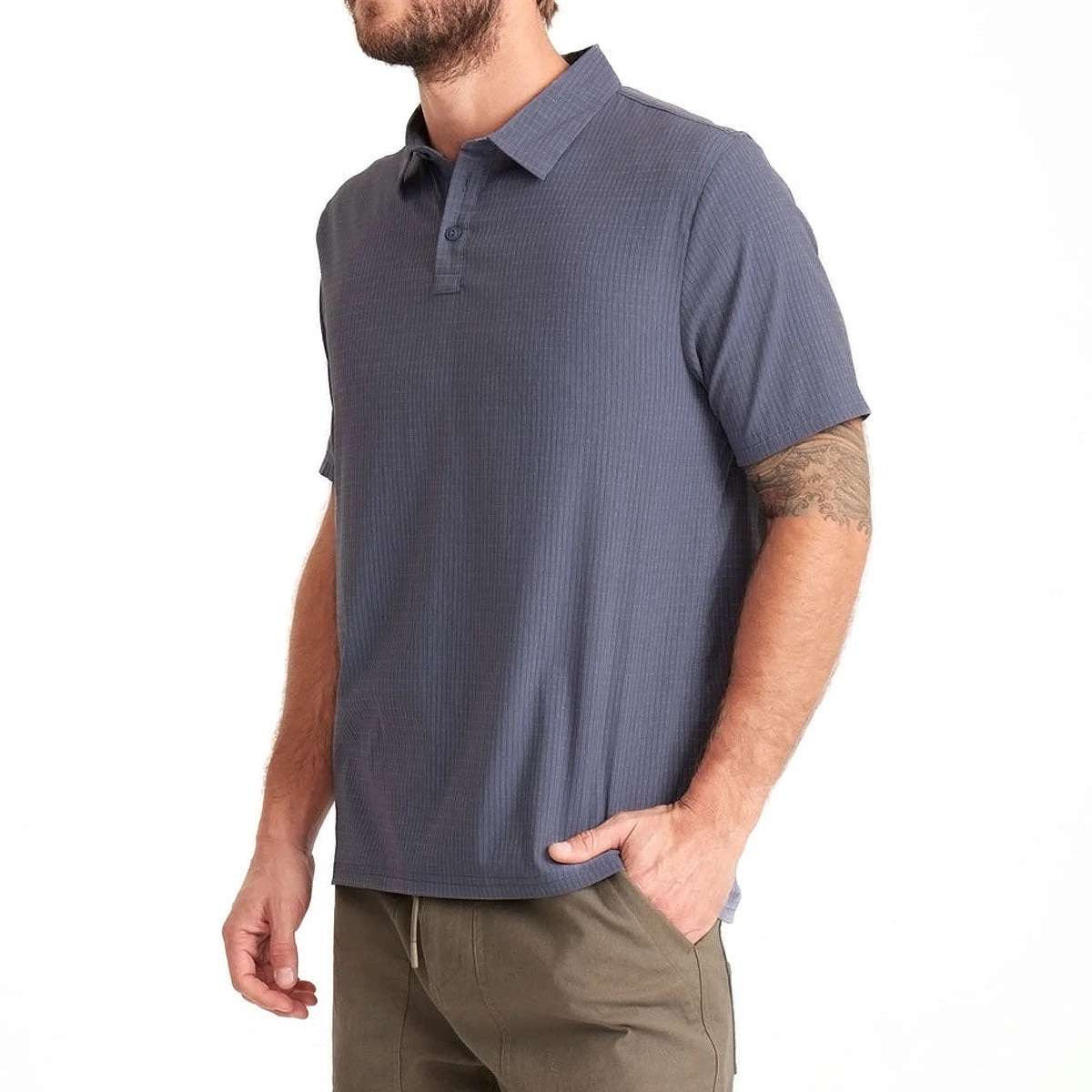Roark Bless Up Polo Shirt - Slate 7 Roark Bless Up Polo Shirt - Slate - Image 5