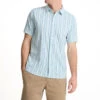 Roark Bless Up Shirt - Stripe Dusty Blue