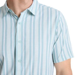 Roark Bless Up Shirt - Stripe Dusty Blue -DADDIES Skate Gear 193313285278 3