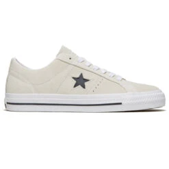Converse One Star Pro Ox Shoes - Egret/White/Black