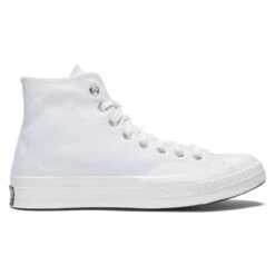 Converse Chuck 70 Hi Textured Shoes - White/Vintage White/Egret