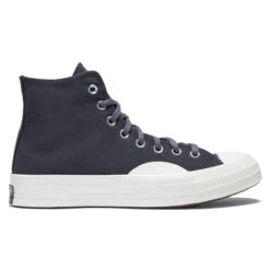 Converse Chuck 70 Hi Textured Shoes - Plum Cove/Black/Egret