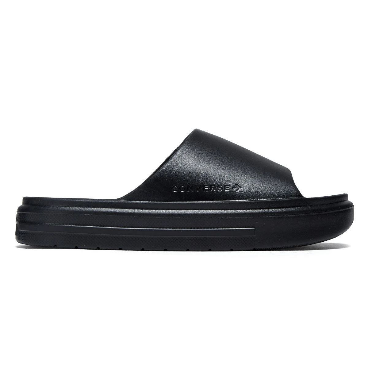 Converse Essential Slide Sandals - Black/Black/Black 3 Converse Essential Slide Sandals - Black/Black/Black