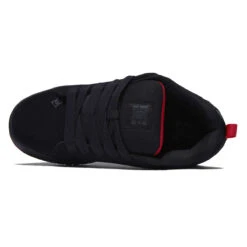DC Court Graffik SQ Shoes - Black/Grey/Red -DADDIES Skate Gear 194466148946 3