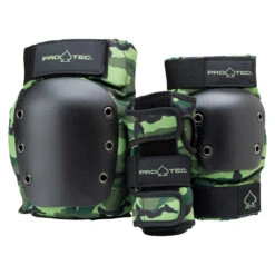 Pro-Tec Street Adult 3 Pack Open Back Set Of Pads - Camo