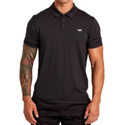 RVCA Sport Vent Polo Shirt - Black