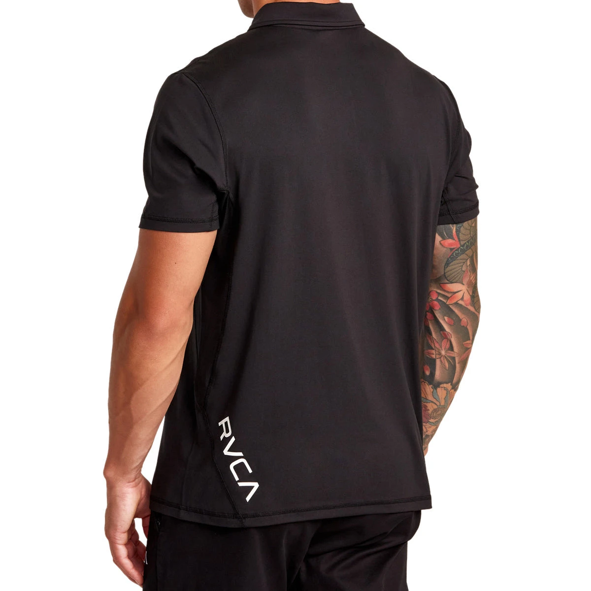 RVCA Sport Vent Polo Shirt - Black 4 RVCA Sport Vent Polo Shirt - Black - Image 2