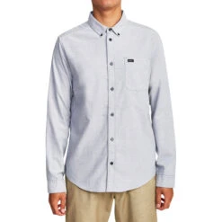 RVCA That'll Do Stretch Long Sleeve Shirt - Pavement