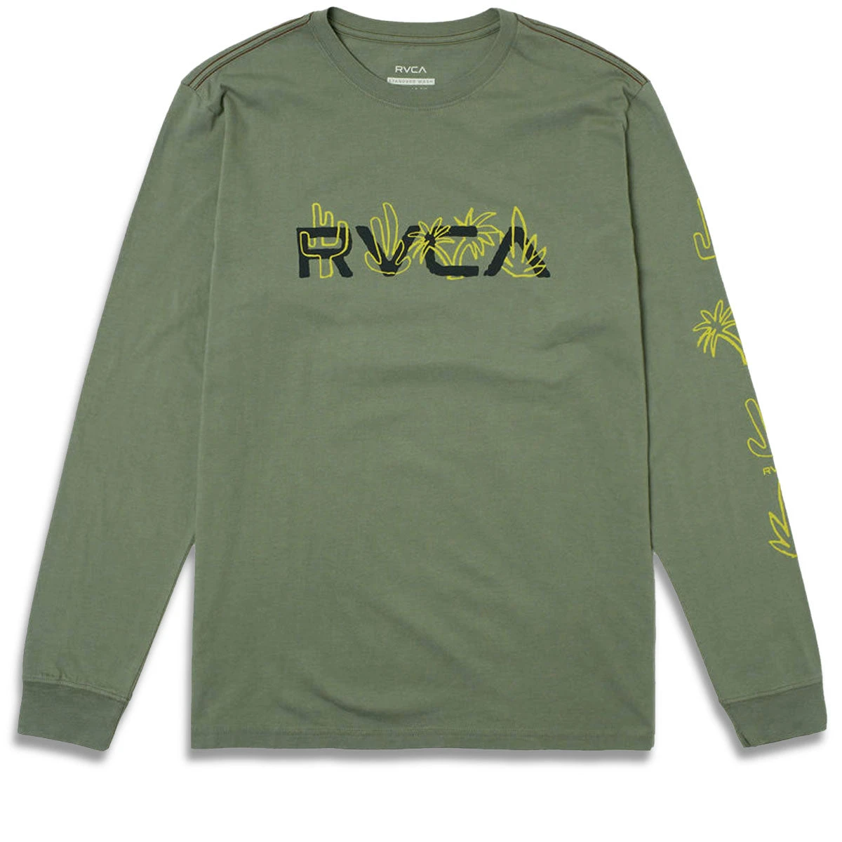 RVCA Desertscape Long Sleeve T-Shirt - Jade 3 RVCA Desertscape Long Sleeve T-Shirt - Jade
