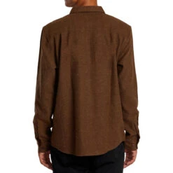 RVCA Harvest Neps Flannel Long Sleeve Shirt - Bombay Brown 8 RVCA Harvest Neps Flannel Long Sleeve Shirt - Bombay Brown -DADDIES Skate Gear 194687893922 2