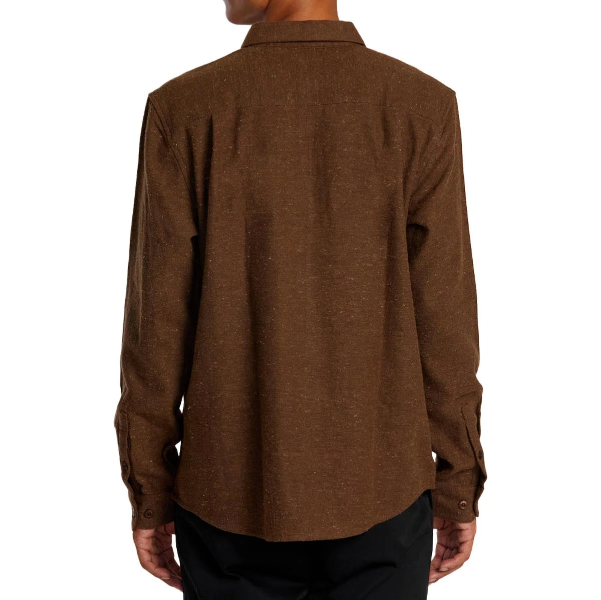 RVCA Harvest Neps Flannel Long Sleeve Shirt - Bombay Brown 4 RVCA Harvest Neps Flannel Long Sleeve Shirt - Bombay Brown - Image 2