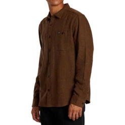 RVCA Harvest Neps Flannel Long Sleeve Shirt - Bombay Brown 9 RVCA Harvest Neps Flannel Long Sleeve Shirt - Bombay Brown -DADDIES Skate Gear 194687893922 3