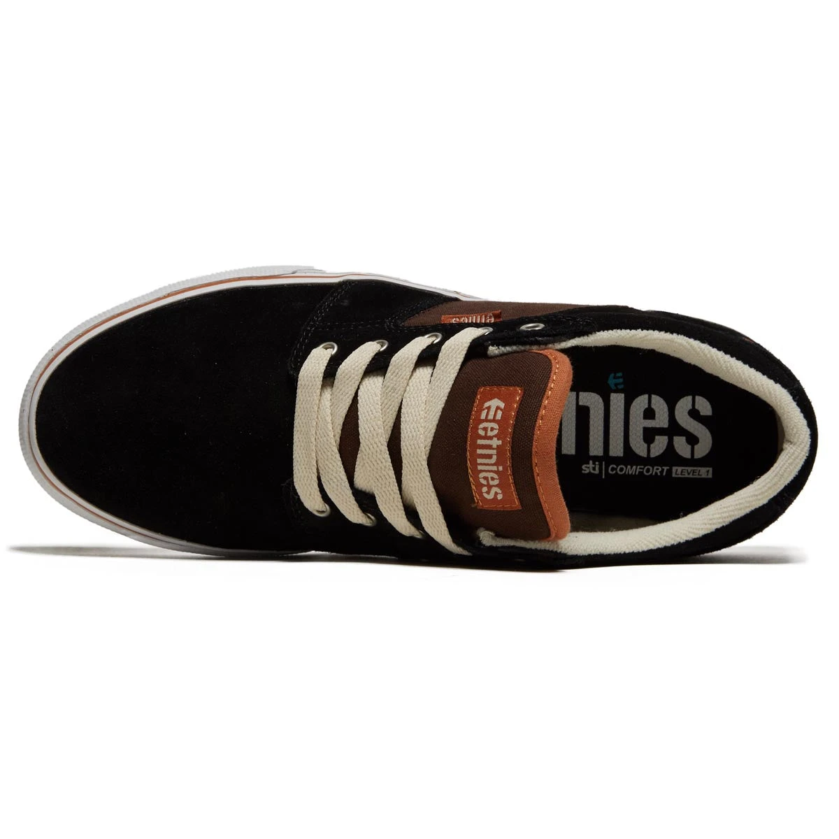 Etnies Barge Ls Shoes - Black/Brown 5 Etnies Barge Ls Shoes - Black/Brown - Image 3