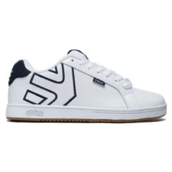 Etnies Fader Shoes - White/White/Navy