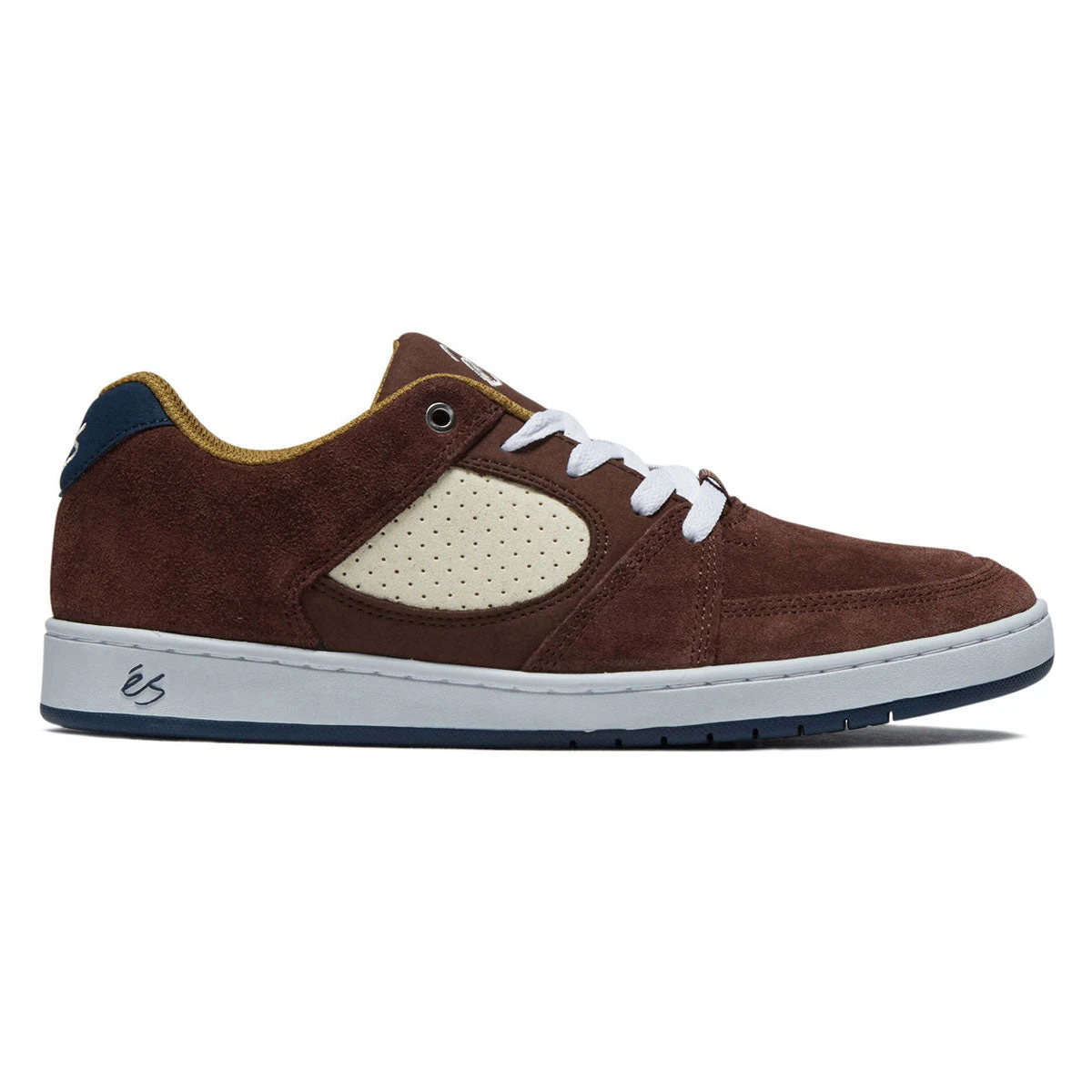 ES Accel Slim Shoes - Brown/Tan/Blue 3 ES Accel Slim Shoes - Brown/Tan/Blue