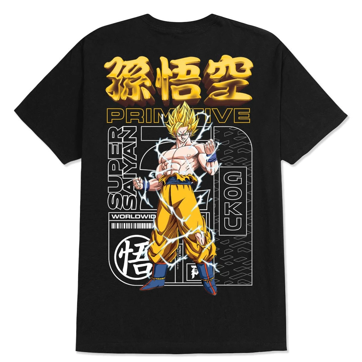 Primitive X Dragon Ball Z Spirit T-Shirt - Black 3 Primitive X Dragon Ball Z Spirit T-Shirt - Black