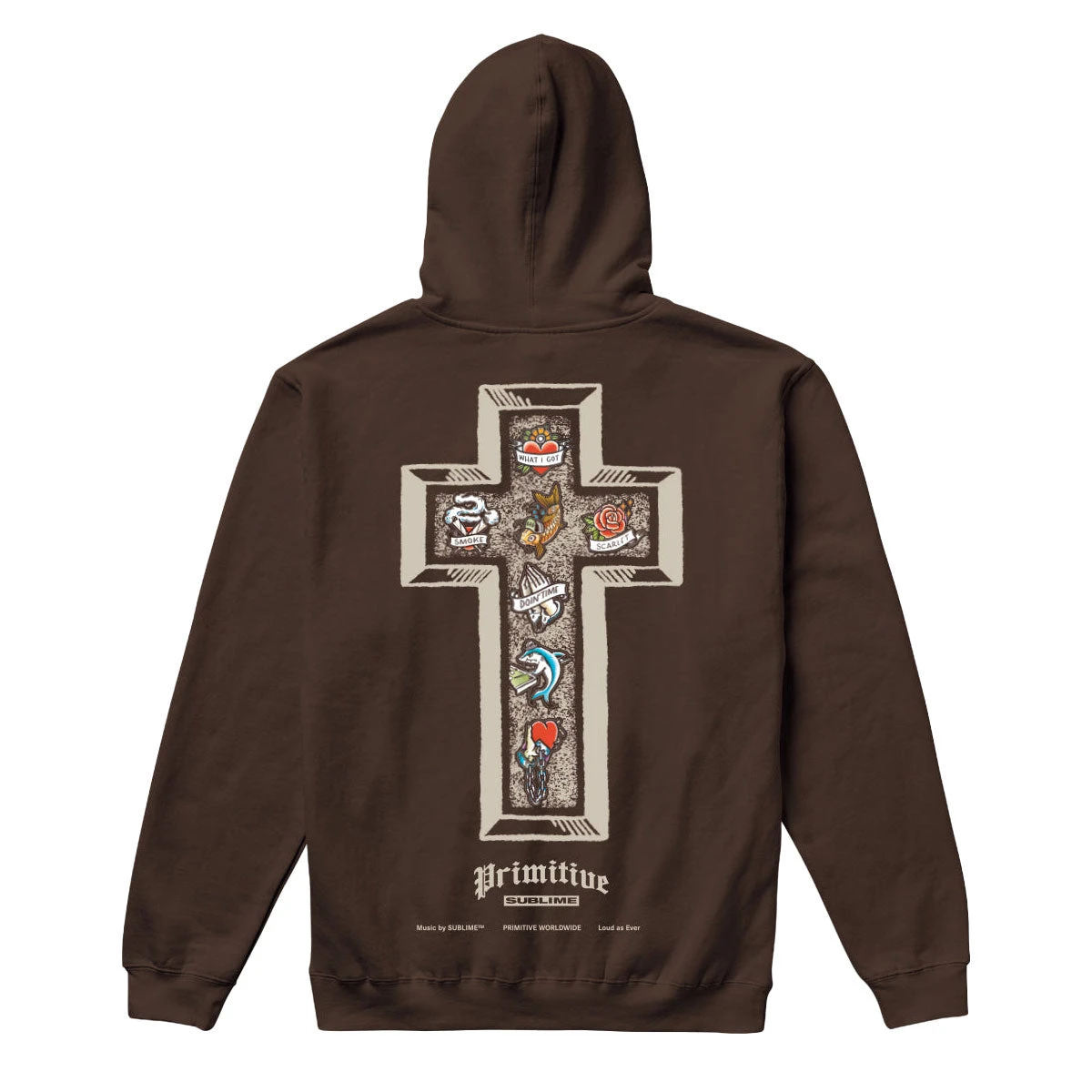 Primitive X Sublime Memory Hoodie - Brown 3 Primitive X Sublime Memory Hoodie - Brown