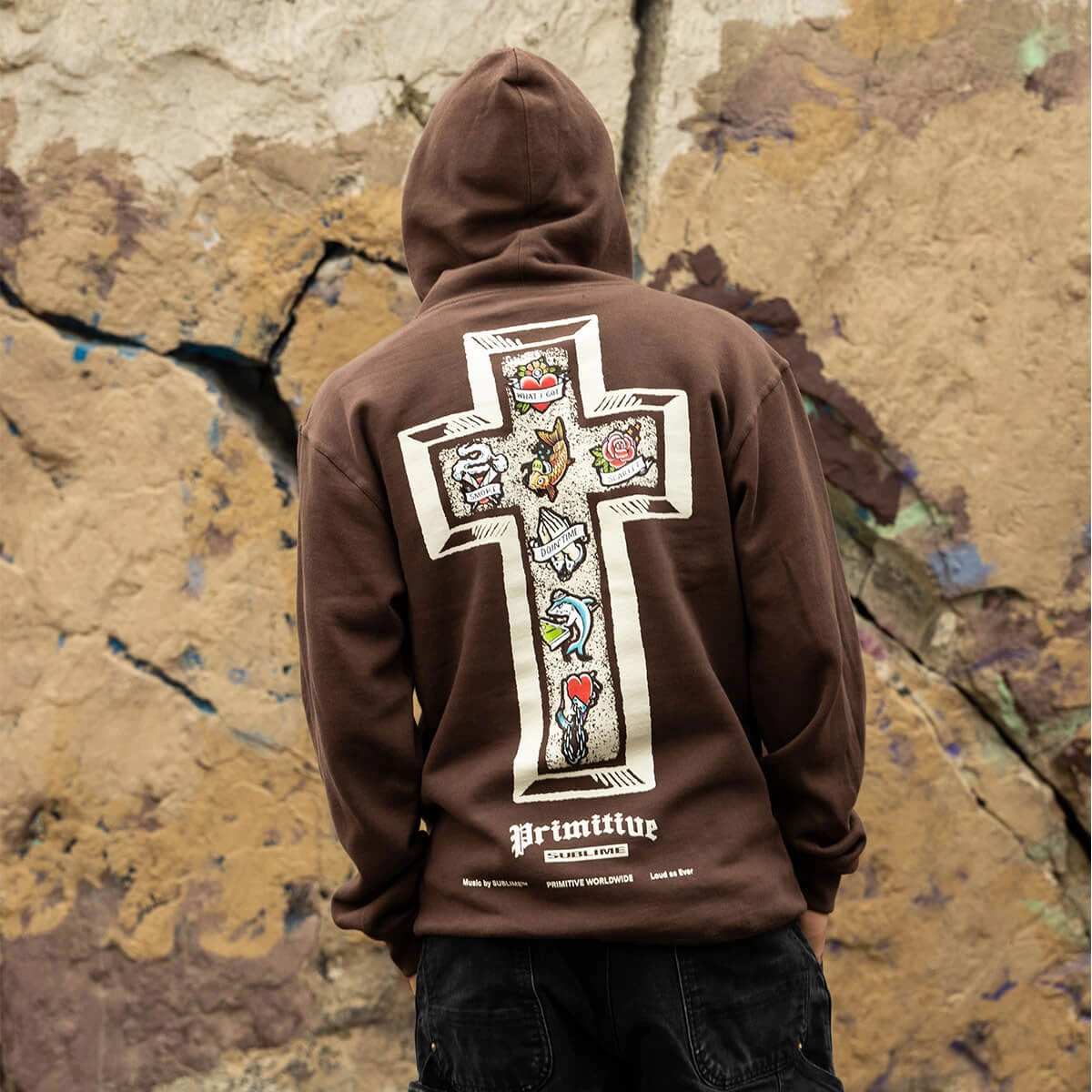 Primitive X Sublime Memory Hoodie - Brown 5 Primitive X Sublime Memory Hoodie - Brown - Image 3