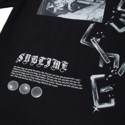 Primitive X Sublime Hello T-Shirt - Black -DADDIES Skate Gear 194942362231 4