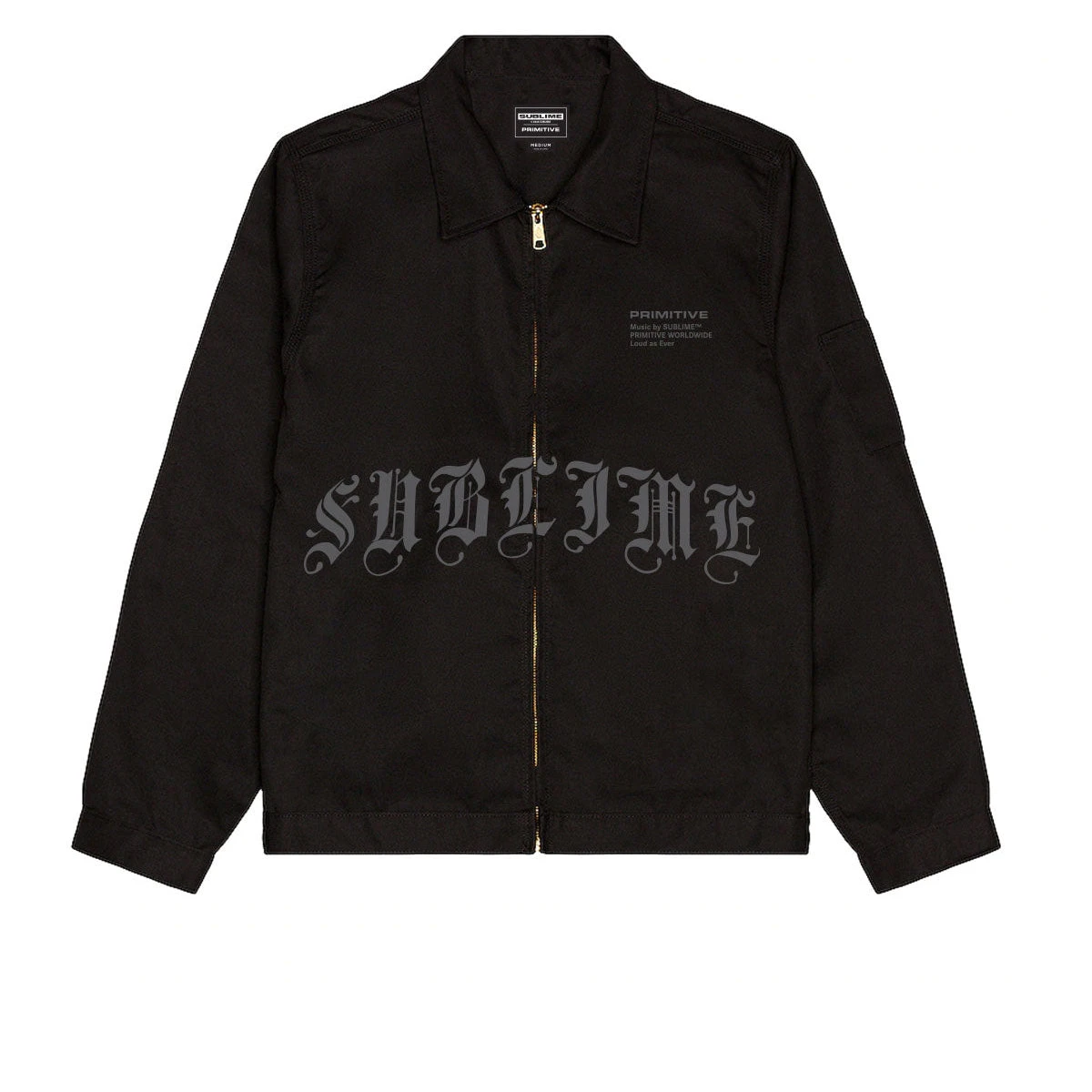 Primitive X Sublime Memory Zip Up Jacket - Black 3 Primitive X Sublime Memory Zip Up Jacket - Black